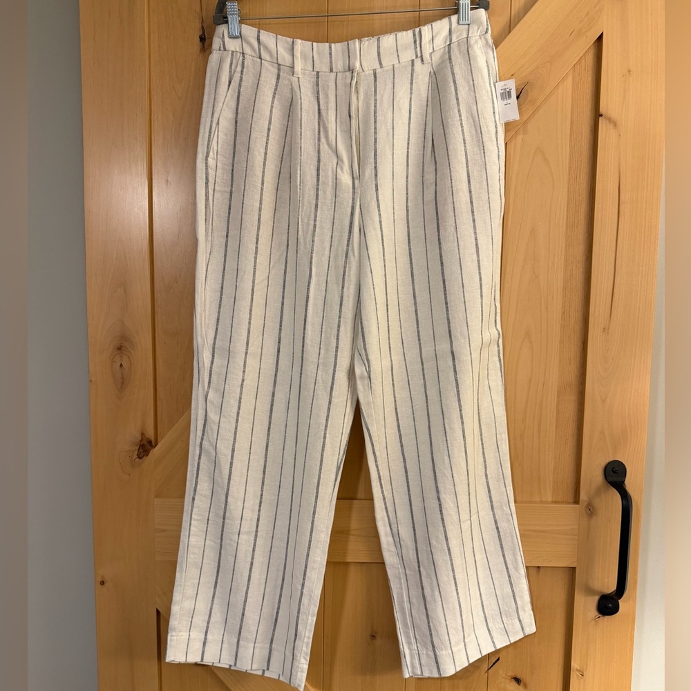 Old Navy Linen Blend Wide Leg Trousers- NWT